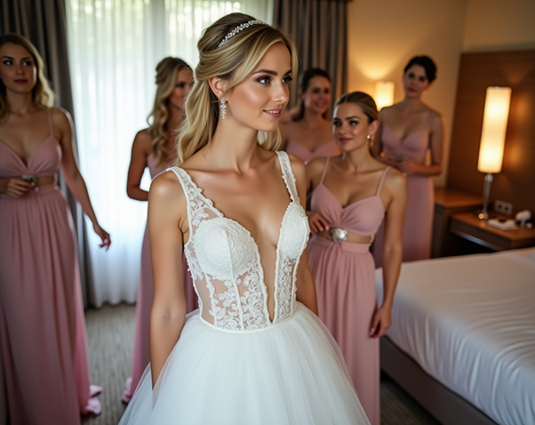 Подружки невесты и невеста