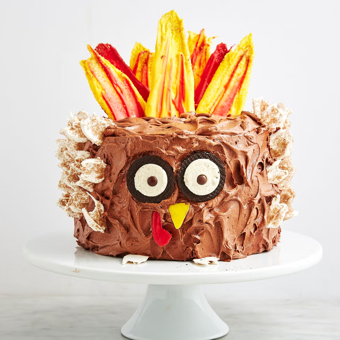 Покоряющий сердца торт-индейка: хвостатый, глазастый и очень милый