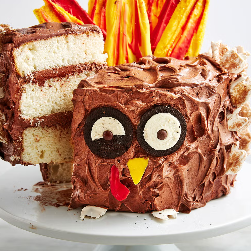 Подмигивающий торт-индейка