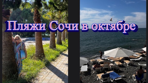 СОЧИ. ПЛЯЖИ СОЧИ В КУРОРТНОМ ГОРОДКЕ В ОКТЯБРЕ. ВСЕ НА МОРЕ!