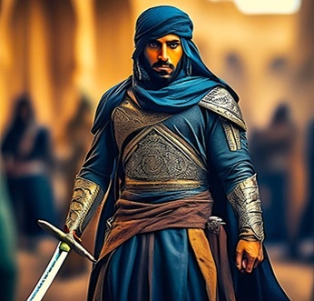 Изображения Нур ад-Дина Махмуда Занги, созданные нейросетью