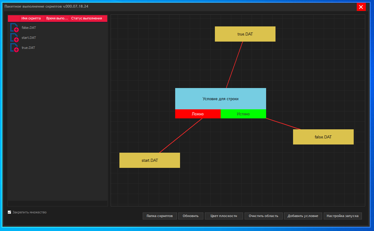 Пакетное выполнение скриптов - программный робот BURUNDUKPRO