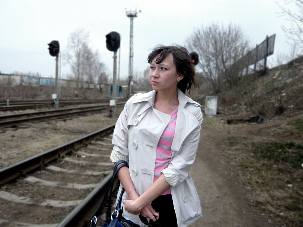 18-летняя автор перед отъездом в Ижевск, 2010 год
