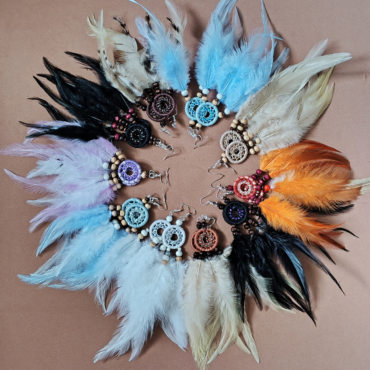 И серьги с кругом диаметром 20 миллиметров.