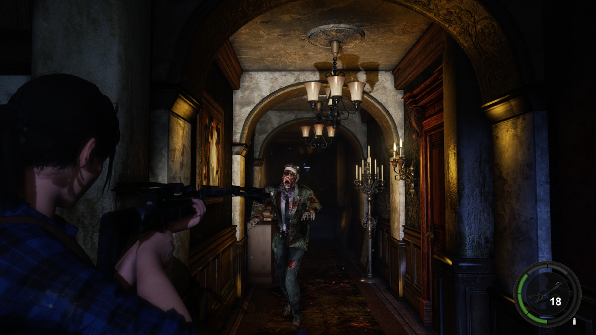 Есть определенные сходства с первой частью Resident Evil