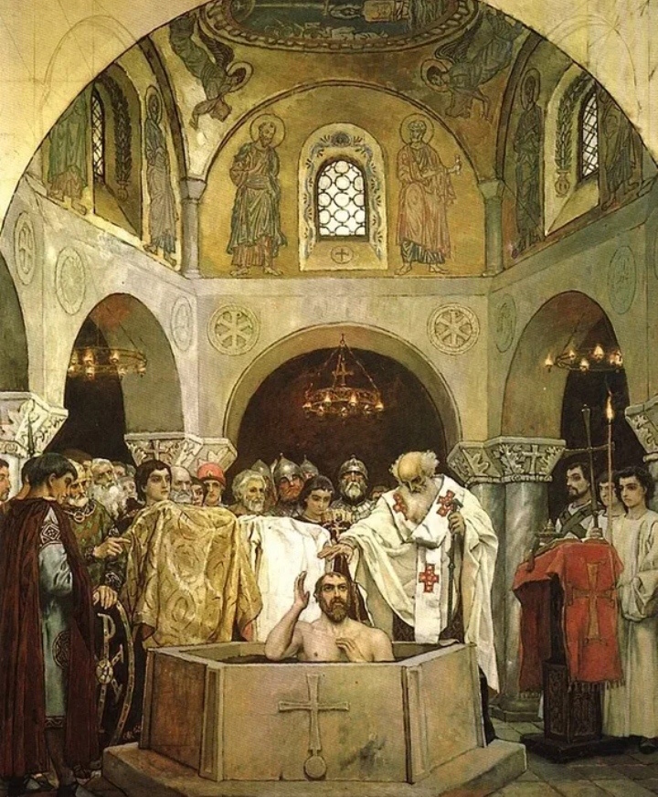 "Крещение князя Владимира". Художник Виктор Михайлович Васнецов (1848-1946). Фото из открытых источников.