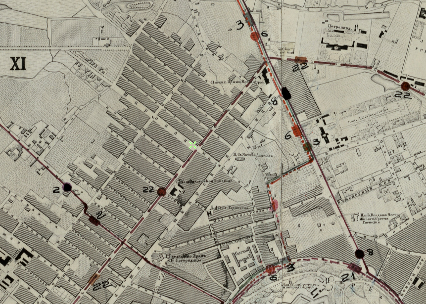 План столичного города Санкт-Петербурга 1881 года