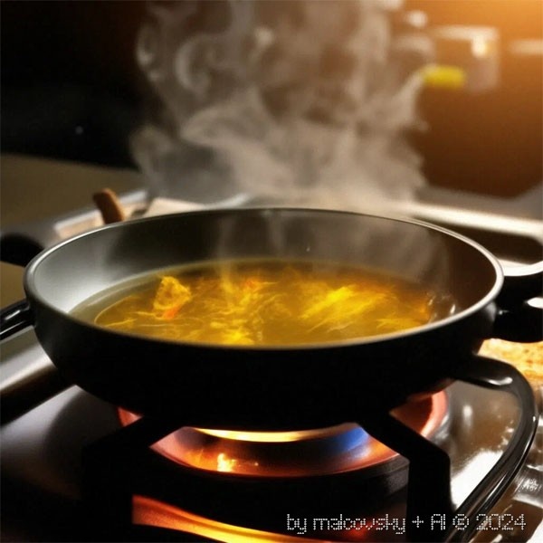 Дымящееся масло