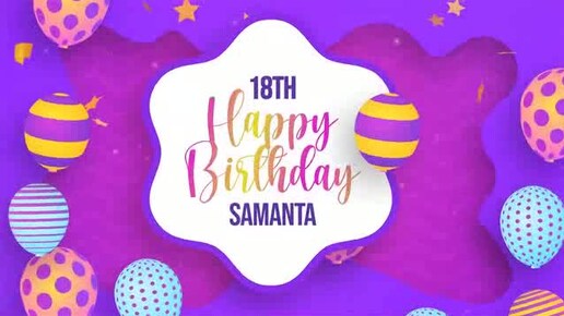 Happy Birthday Samanta