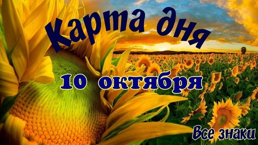 Карта дня🍁10 октября🌞 Пасьянс. Тайм-код в описании🦢