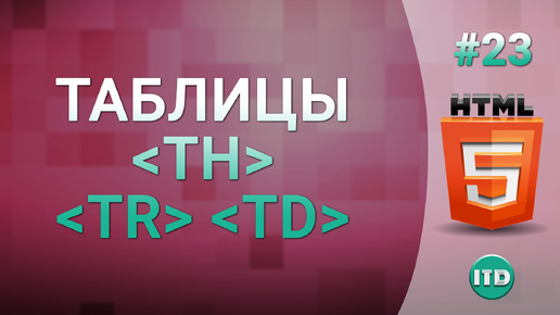 #23 Работа с таблицами на HTML тег TR TD TH, Таблицы на HTML