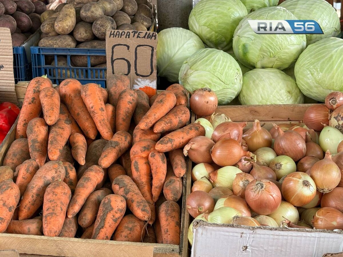  📷    Берём овощ, варим борщ. Сколько стоят на рынке Оренбурга капуста со свёклой Андрей Севостьянов