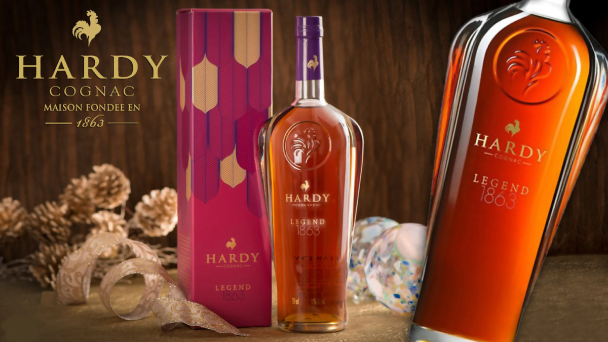 Cognac Hardy Legend 1863. Красивое фото из открытых источников в интернете