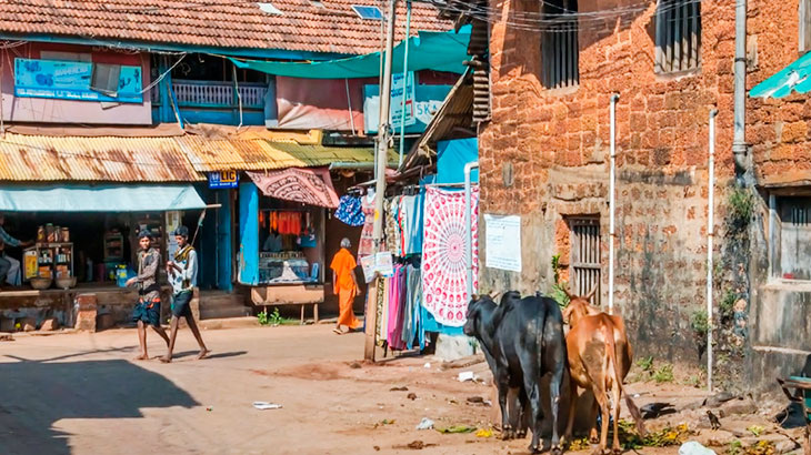 Небольшой городок Гокарна.