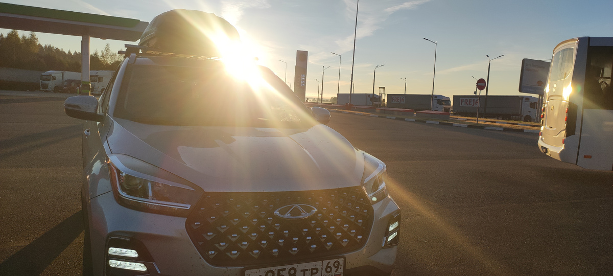 Chery Tiggo 4 Pro на рассвете