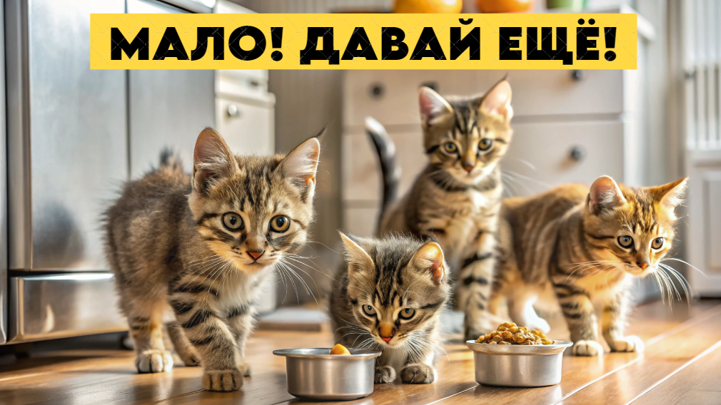 Воспитание пушистого питомца начинается с правильного кормления. 