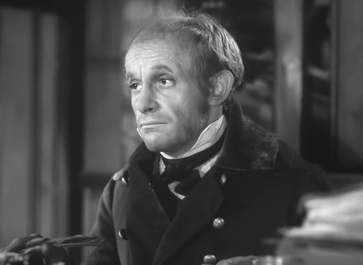 Кадр из кинофильма "Шинель", 1959 г., режиссер Алексей Баталов, сценарист Леонид Соловьев, композитор Николай Сидельников (скриншот)