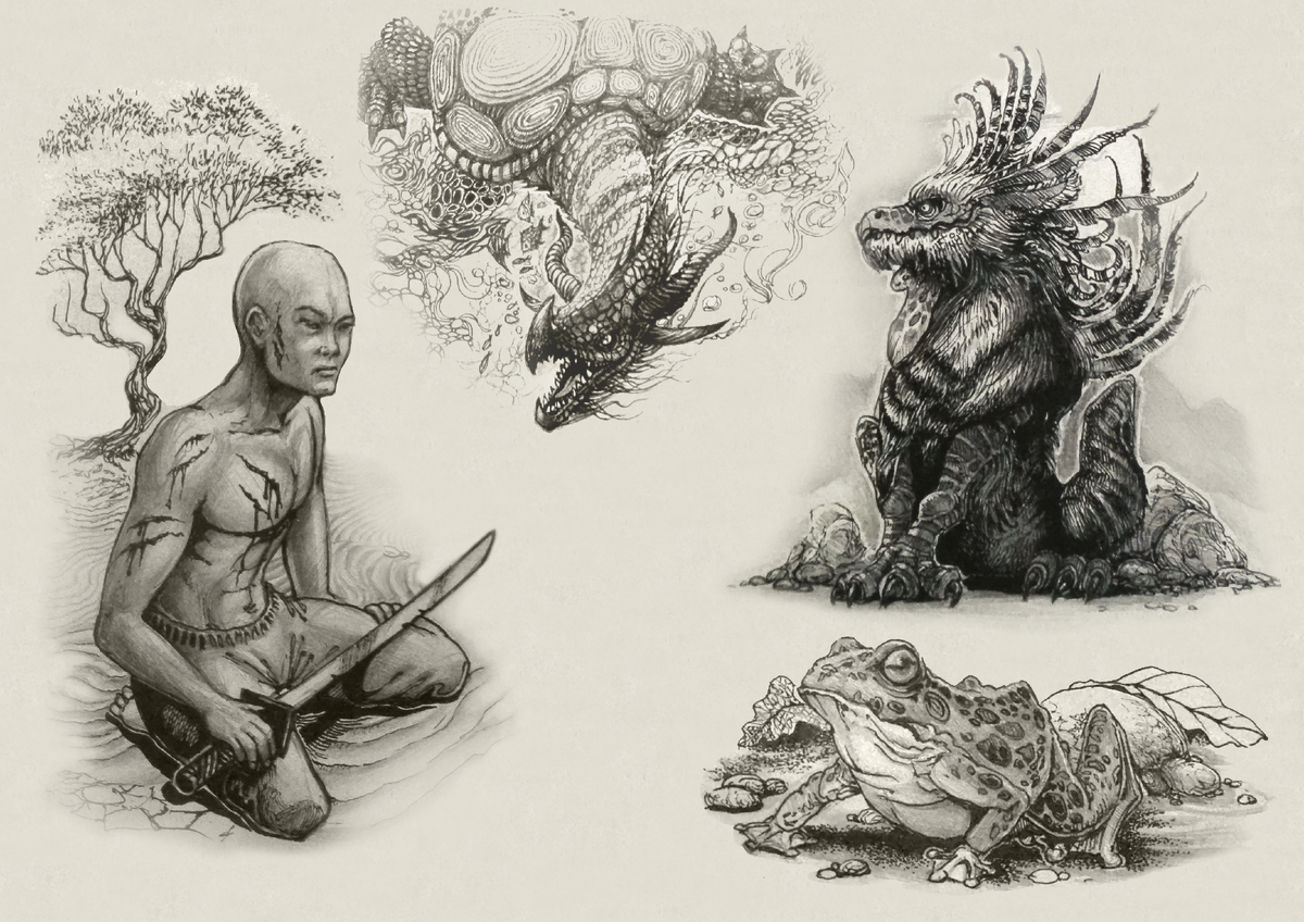 рисунки из скетчбука за 2024год