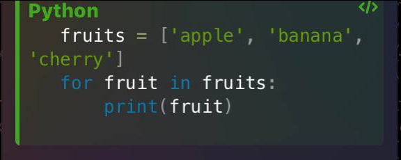 Базовая итерация по списку