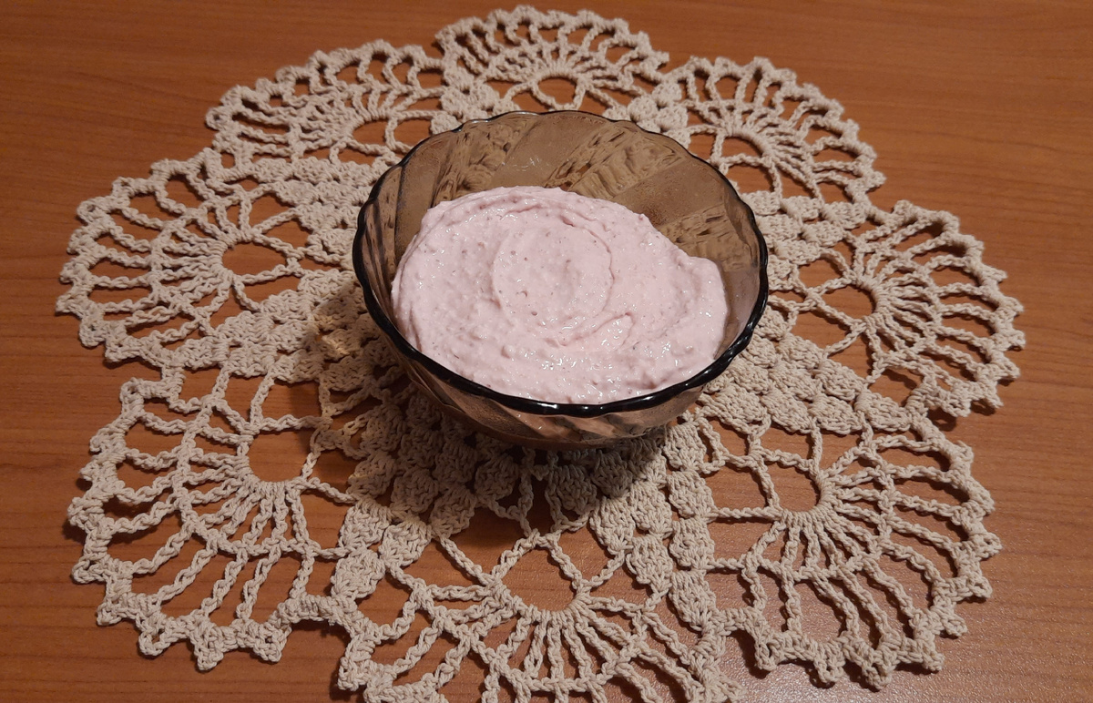 Смузи из творога с клубникой