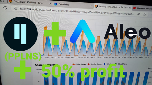 Майнинг на видеокартах. Дуал qubic aleo пул (PPLNS).