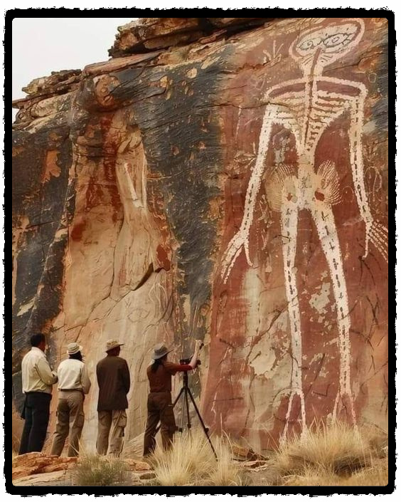 Наскальный рисунок пришельца