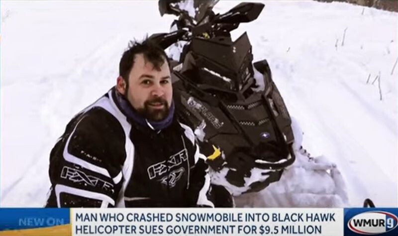 Наш герой до столкновения с вертолетом...