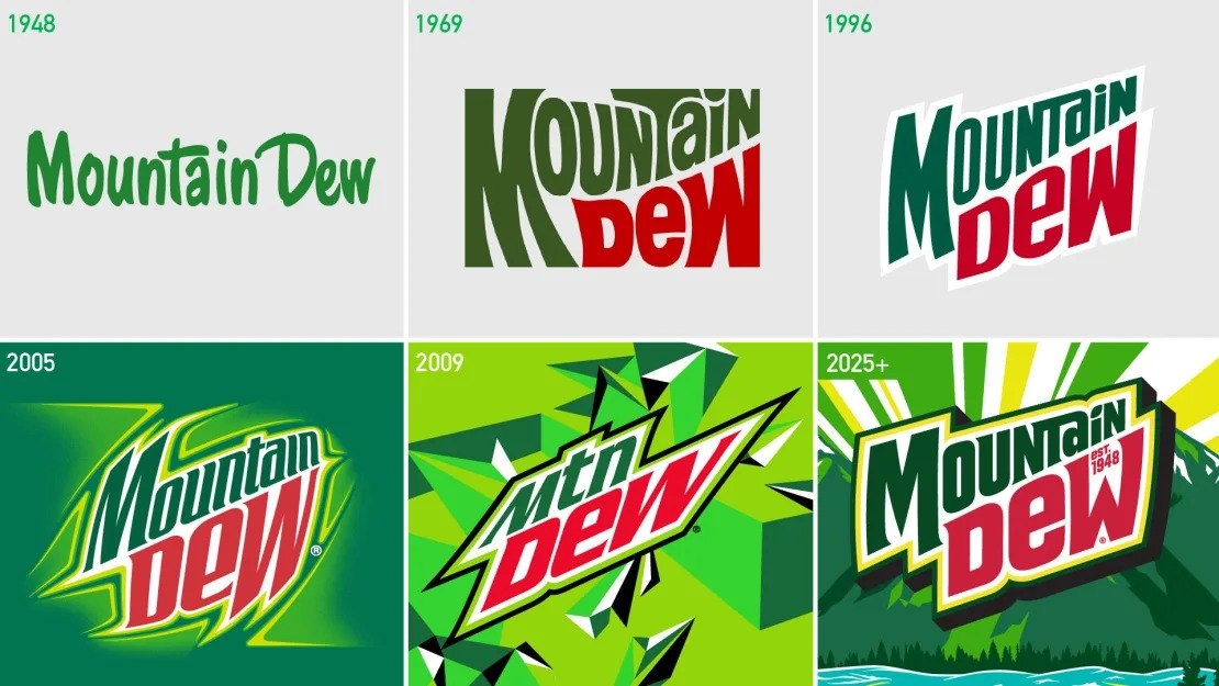 Логотипы Mountain Dew