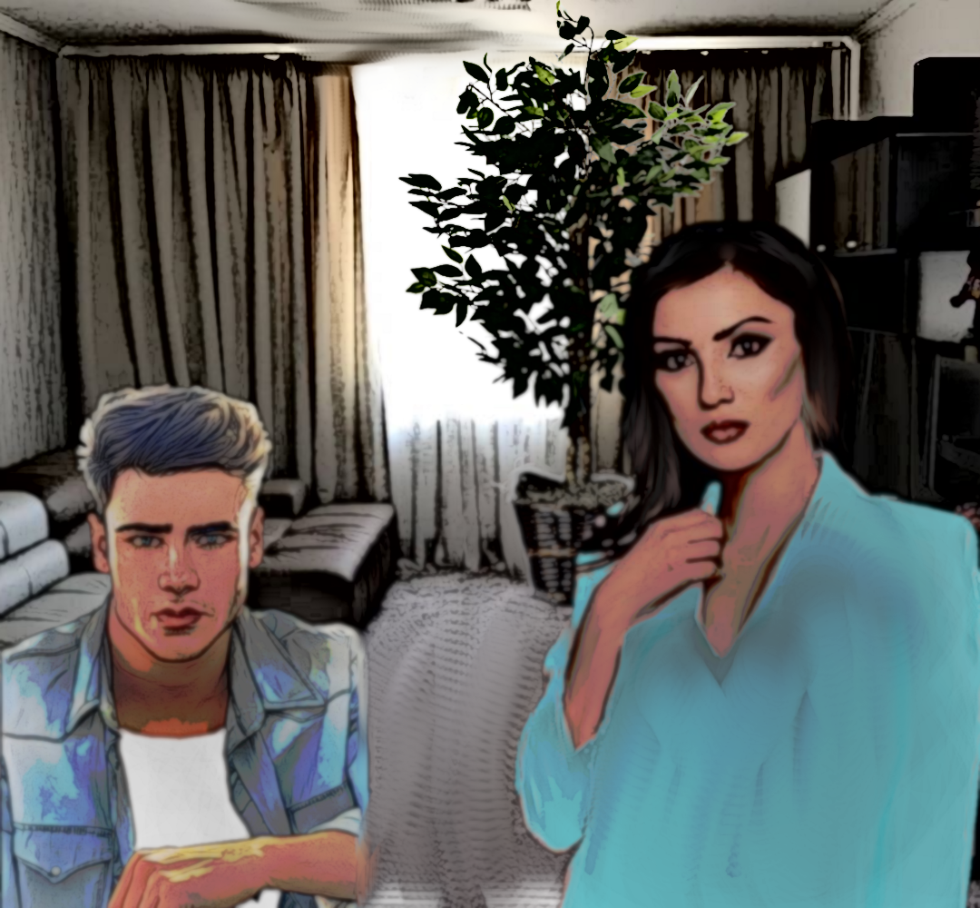 ..Игорь заявился к ней домой с инструментом и дощечками, тут же пройдя туда, где стоял фикус, хотя он пришёл к ней впервые