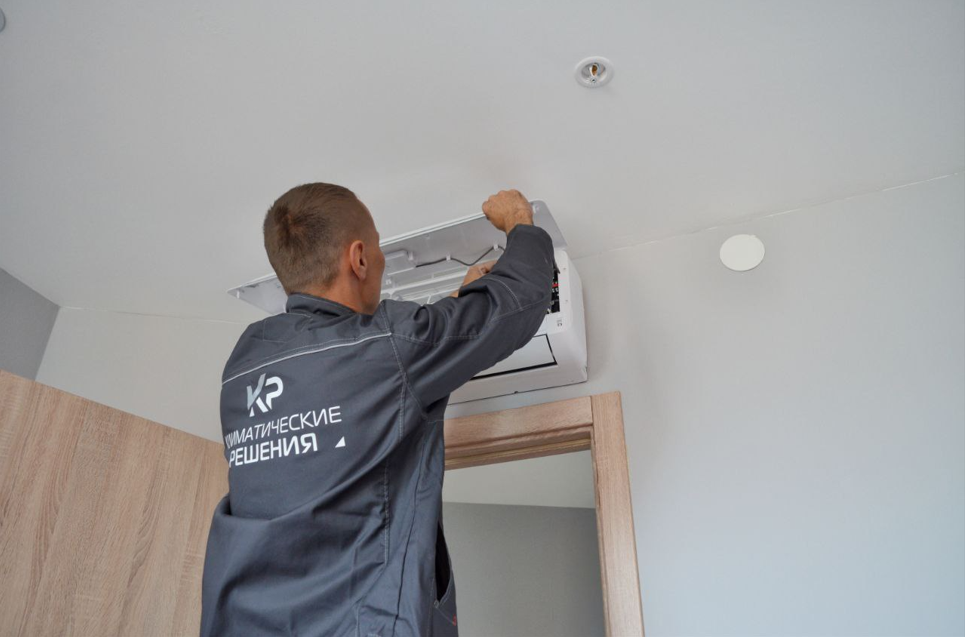 Монтаж внутреннего блока