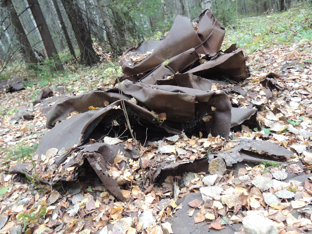 Обломки самолета