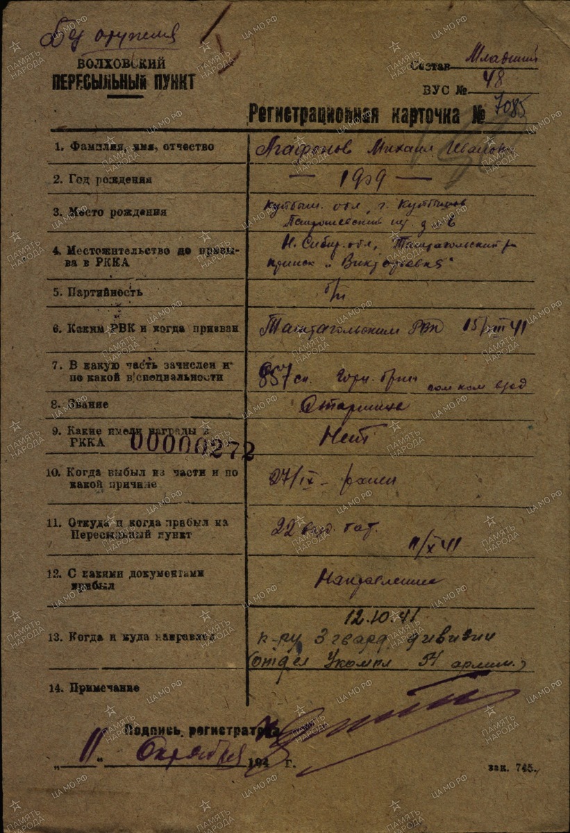 Из личного архива.Фото из свободного доступа портал "Память народа"