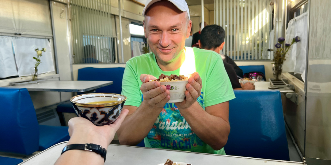 Поезд "Москва-Ташкент": Чем кормят узбеки в вагоне-ресторане (заказал 4 блюда - показываю)