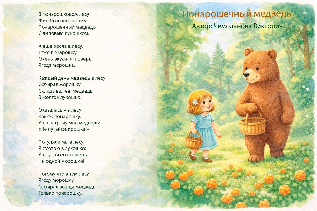 Иллюстрация Понарошечный медведь сайт v-chemodanova.ru