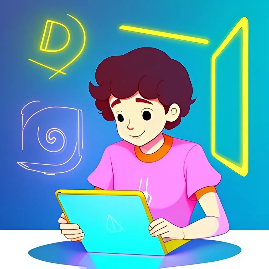 Мальчик из будущего изучает фониксы