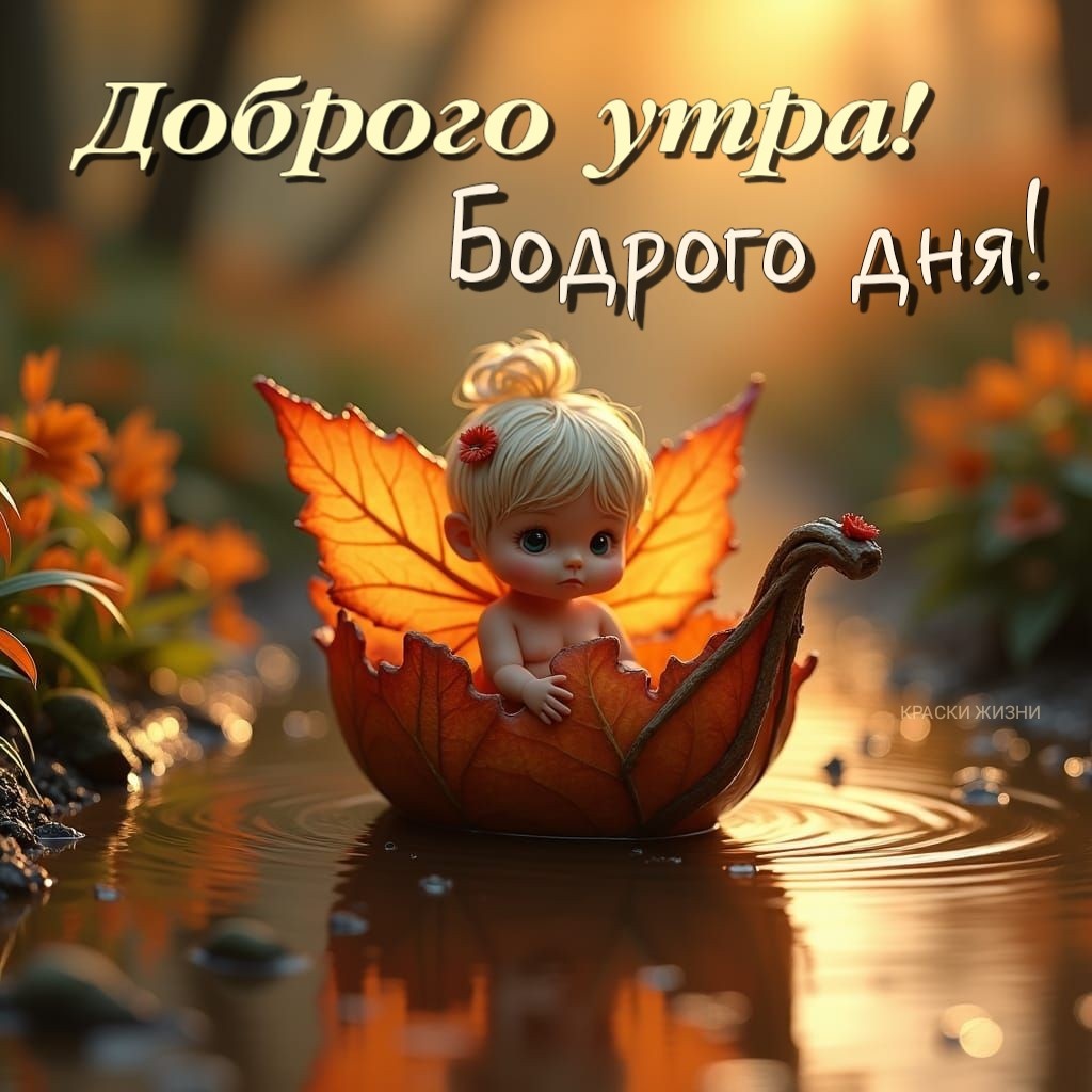 Осенние открытки с добрым утром детские Осенние открытки с добрым утром детские