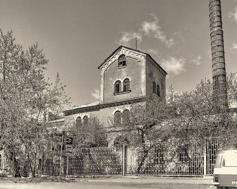 Комплекс зданий бывшего винокуренного завода Шанцилло, ул. Шарташская, 13, не сохранившийся до наших дней, 1989 г. Автор фото: Н.Ю. Боченин