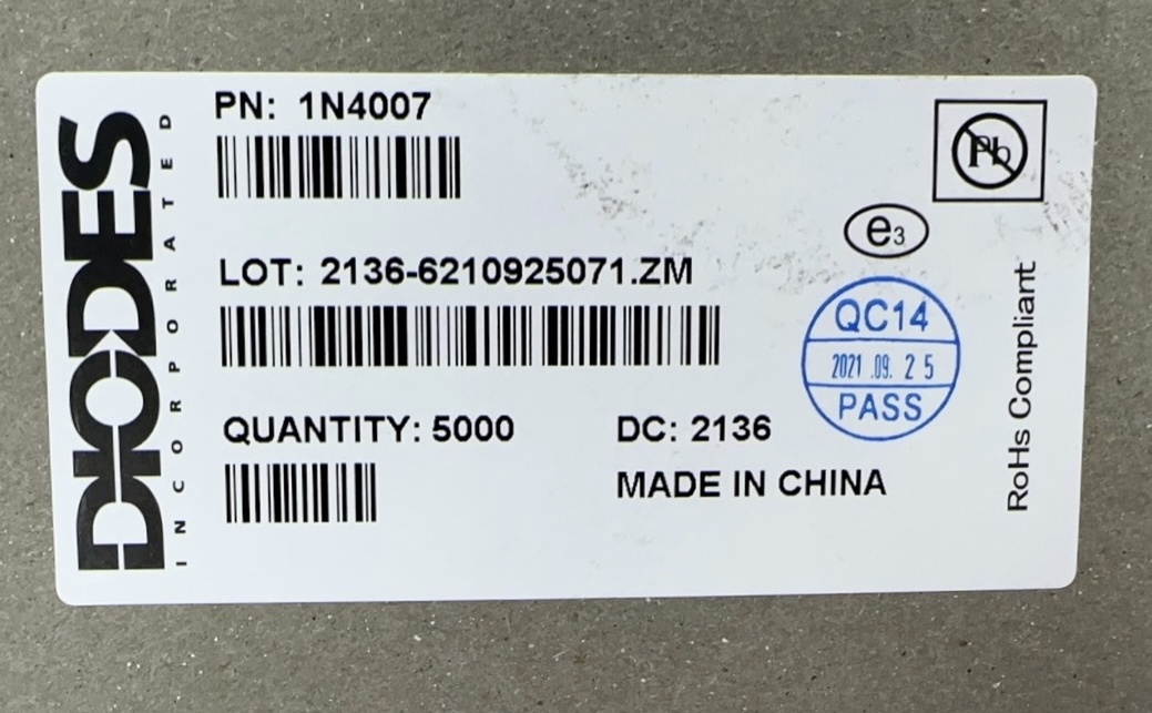 DIODES Series 1N4007