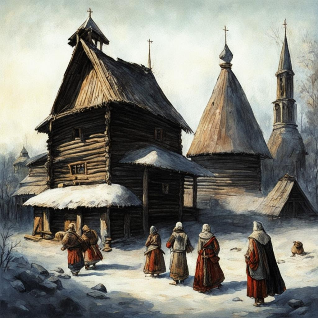 Славянское поселение "глазами" ИИ