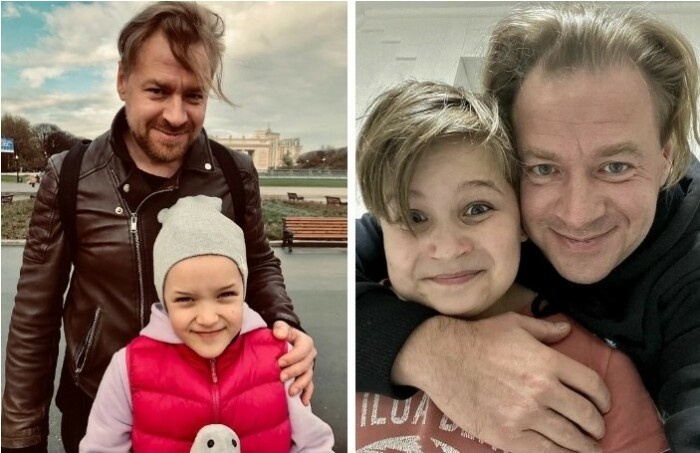  Алексей Барабаш с детьми: с Варей и Матвеем.
