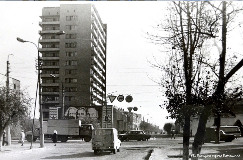    Камышин, 1987 год. Вид на уличную агитацию (фото: группа ВК "История города Камышина")