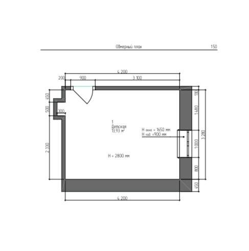 Обмерный план 