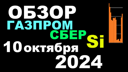 Обзор 10 октября 2024. Газпром, Сбер, Si и дырка в объёмах