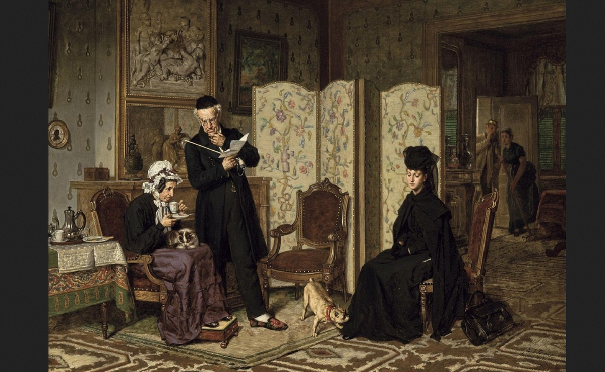 Эверт Ян Бокс. "Одна в целом мире", 1877