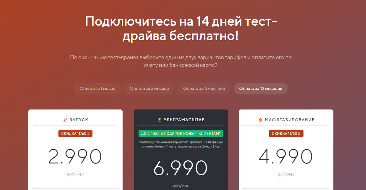 Подключите 14 дней доступа!