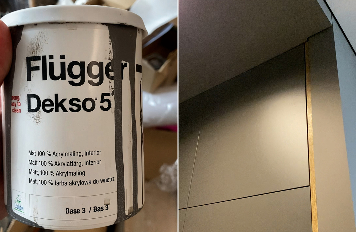 Краска для потолка и результат