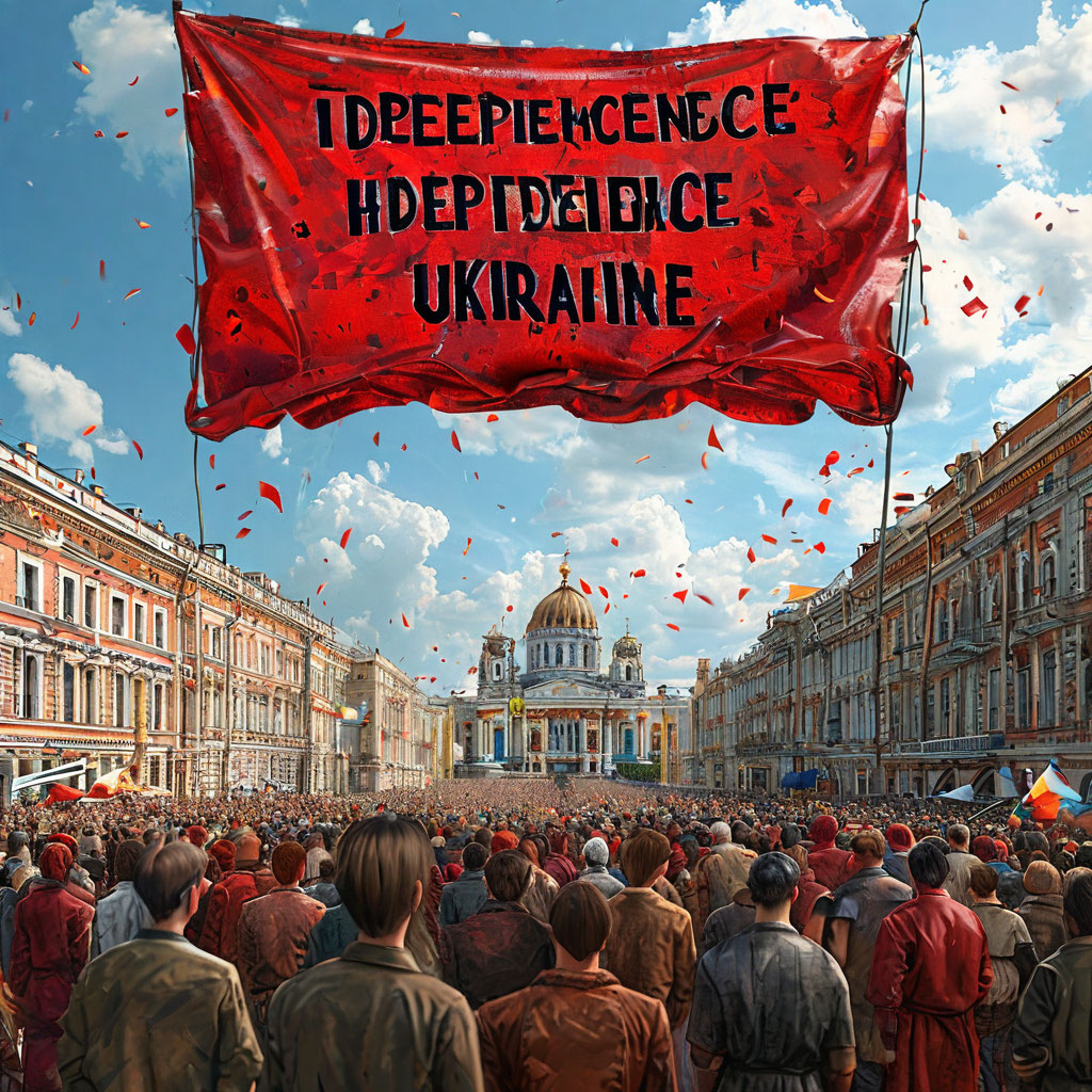 картинка от яндекс шедеврума "самостоятельность украины"