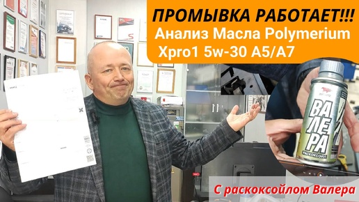 Невероятно но факт. Промывка работает! Анализ масла Polymerium 5w-30 А5/А7 с раскоксойлом Валера.