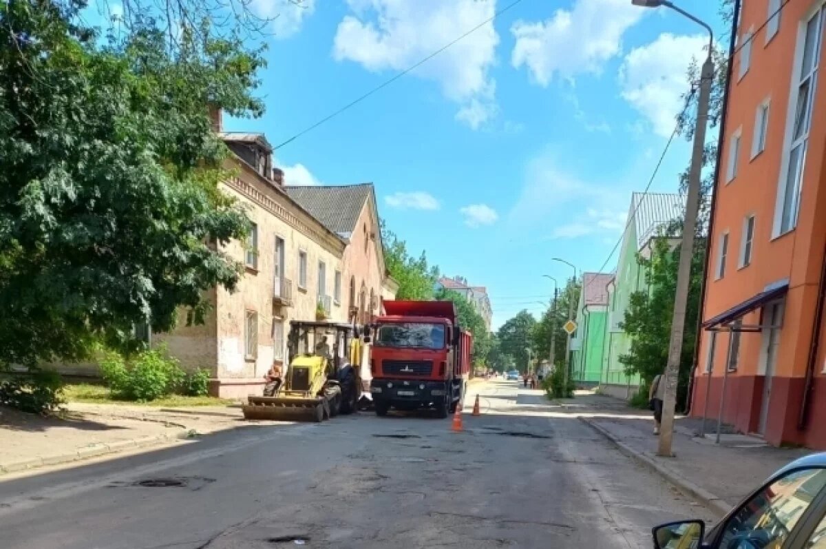    Улицу Вишенки ремонтируют в Смоленске