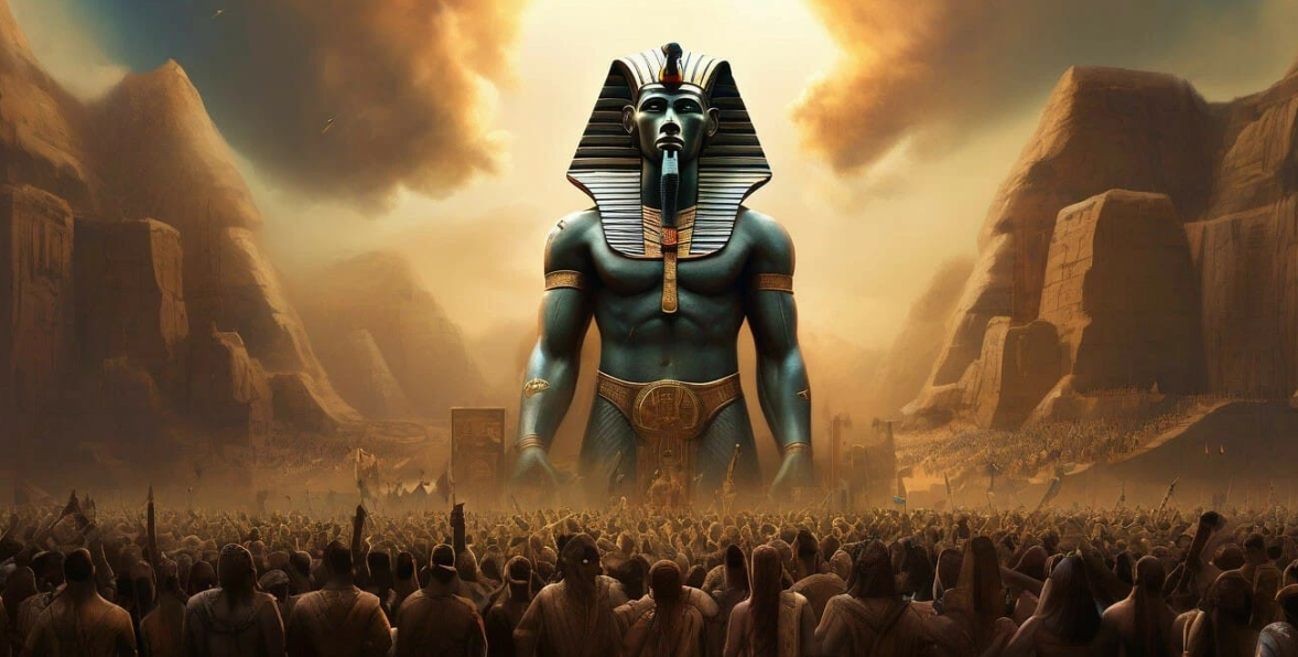 Божественный фараон (в представлении нейросети) 